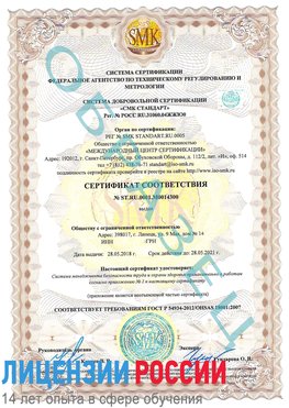 Образец сертификата соответствия Радужный Сертификат OHSAS 18001